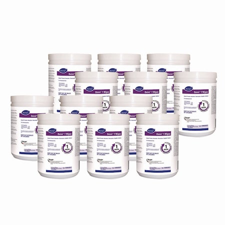 Diversey Oxivir 1 Wipes, 6" x 7", 160/Canister, PK12 100850923